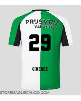 Feyenoord Santiago Gimenez #29 Maglia Gara Terza Repliche 2024-25